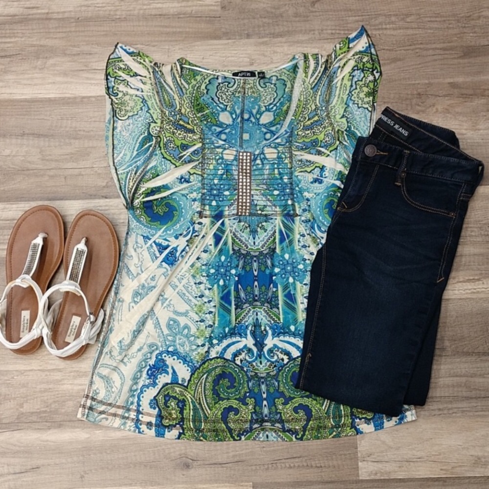 NWT Apt. 9 Embellished Top